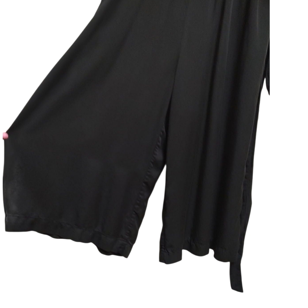 GAP Wide Leg Jumpsuit Pockets Belt Crop - Picture 3 of 9